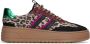 PS Poelman ANEMONE Dames Sneaker Zwart met dierenprint - Thumbnail 6