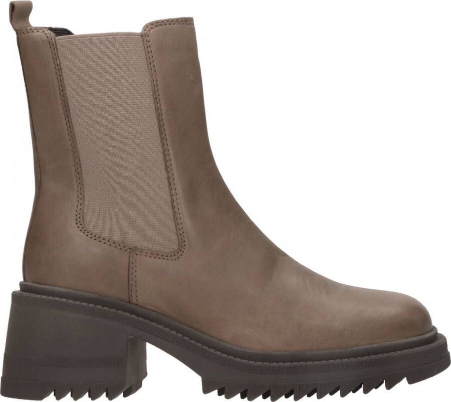 Poel Stijlvolle Chelsea Boot met Blokhak Gray