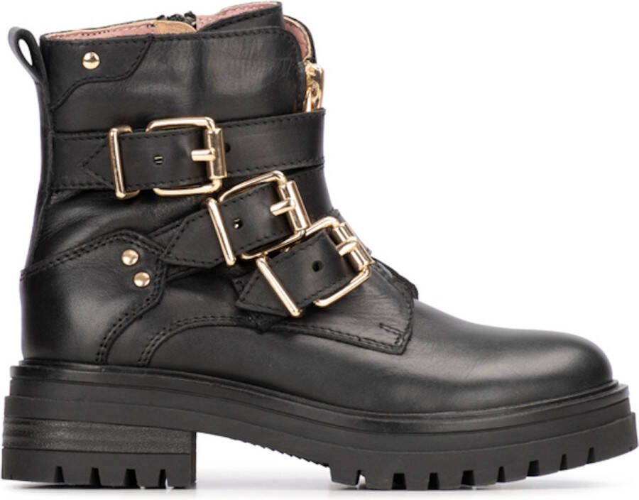 PS Poelman Dames Boots Zwart Leer