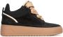 PS Poelman SmileFavorites Dames Sneakers Zwart Suéde - Thumbnail 2