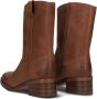 PS Poelman Esmee Enkelboots Enkellaarsjes Dames Cognac - Thumbnail 2