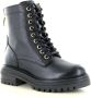 PS Poelman Monk leren veterboots zwart Meisjes Leer Effen 31 - Thumbnail 2