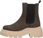 PS Poelman PS. POELMAN Chelsea boots Enkellaarsjes Hak donkerbruin - Thumbnail 1