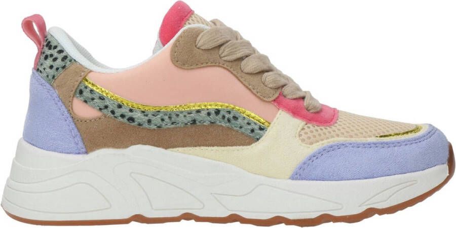 Poel Klassieke Witte Sneaker Multicolor