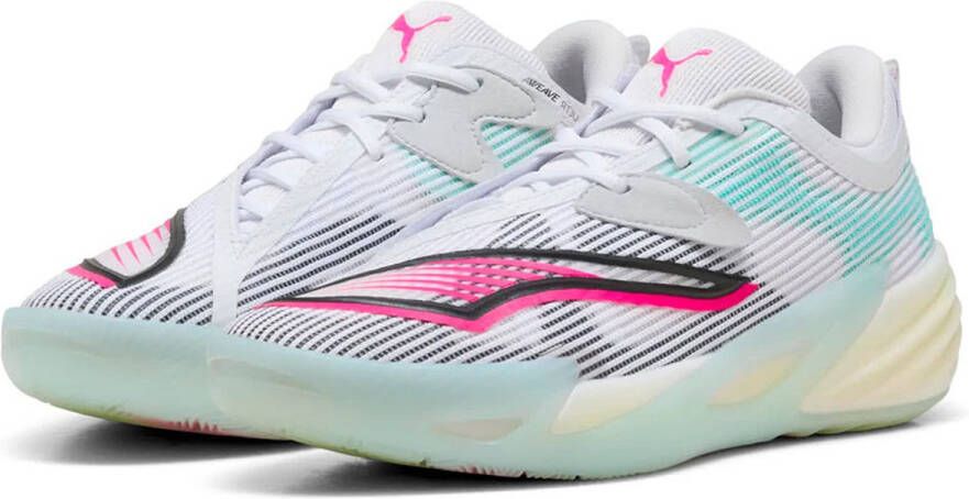 Puma All-pro Nitro Sneakers Heren Wit Mesh Synthetisch