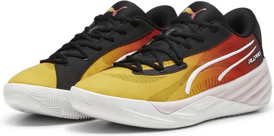 PUMA All-pro Nitro Showtime Basketbal Schoenen Geel Man