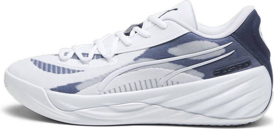 PUMA All-pro Nitro Team Basketbal Schoenen Wit 1 2 Man