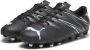 Puma Attacanto FG AG Jr. voetbalschoenen zwart wit Jongens Meisjes Imitatieleer 28 - Thumbnail 1