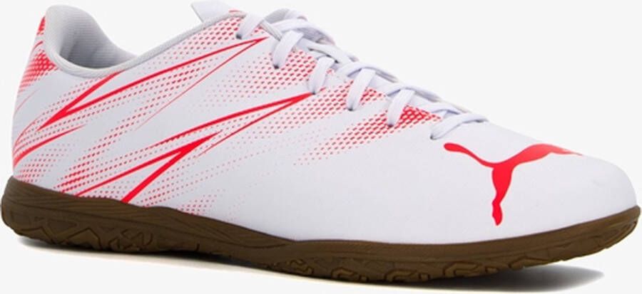 PUMA Attacanto It IC zaalschoenen wit rood