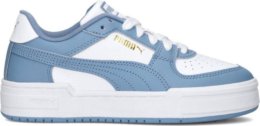 Puma California Pro sneakers wit lichtblauw Jongens Meisjes Imitatieleer 28