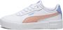 PUMA Carina 2 0 Jr Meisjes Sneakers Wit Roze Blauw - Thumbnail 2