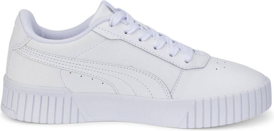 PUMA Carina 2 0 Jr Meisjes Sneakers Wit Zilver