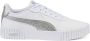 PUMA Carina 2.0 Distressed Sneakers White Silver Dames - Thumbnail 1