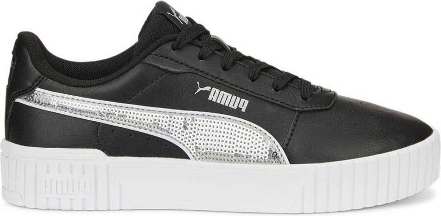 PUMA Carina 2.0 Glitzy Meisjesschoenen Black Silver White Kinderen