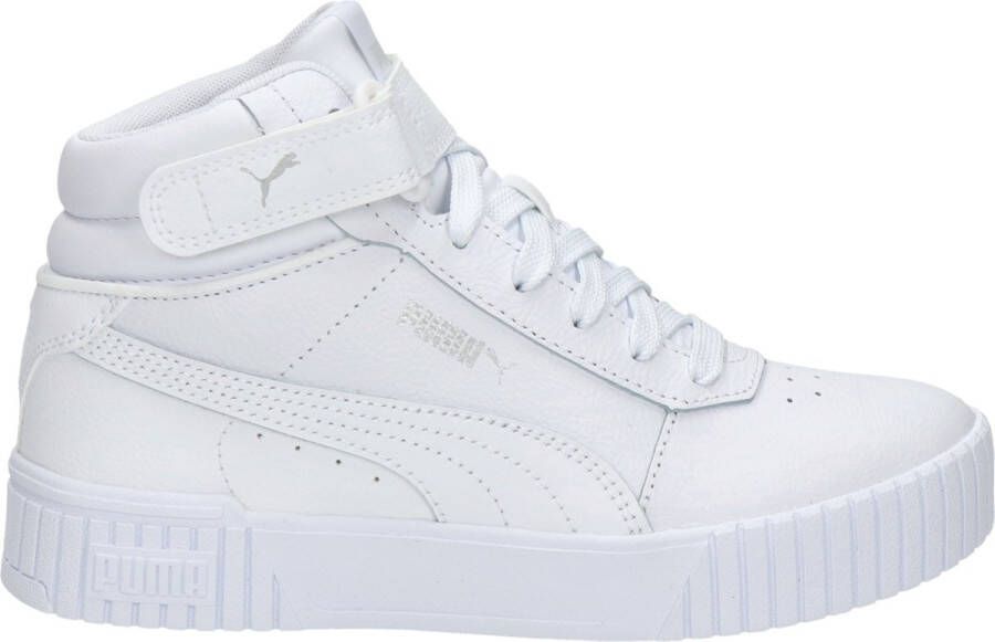 PUMA Carina 2.0 Mid Jr Meisjes Sneakers White- Silver - Foto 1