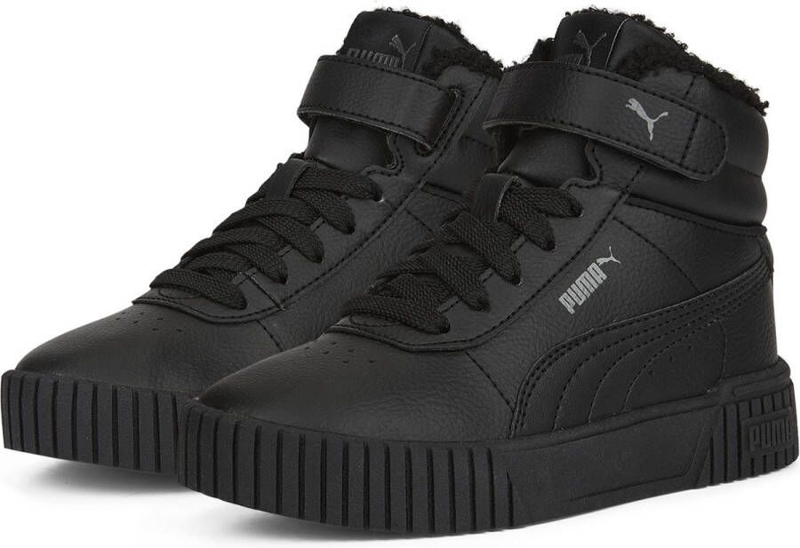 Puma carina 2.0 mid winter sneakers zwart kinderen