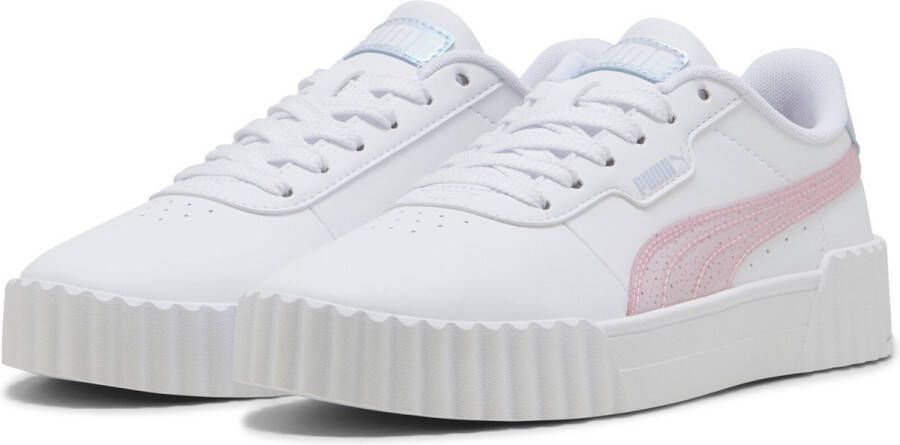 PUMA Carina 3.0 Blurry Dreams Jr Meisjes Sneakers White-Rose Mauve-Cool Weather