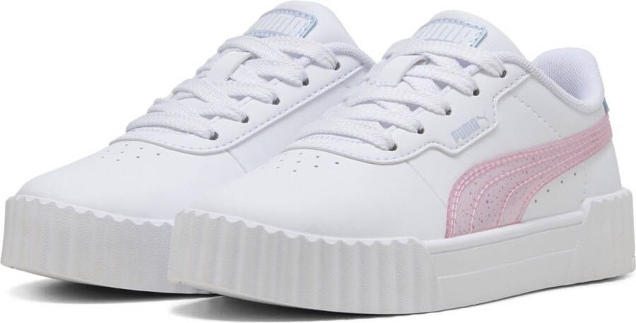 PUMA Carina 3.0 Blurry Dreams PS Meisjes Sneakers White-Rose Mauve-Cool Weather