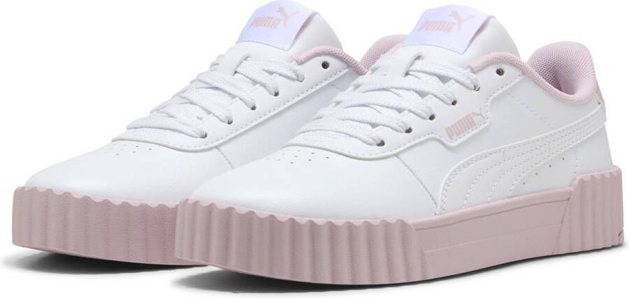 PUMA Carina 3.0 Cutie Jr Meisjes Sneakers White-Rose Mauve