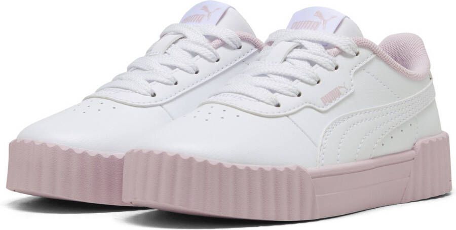 PUMA Carina 3.0 Cutie PS Meisjes Sneakers White-Rose Mauve