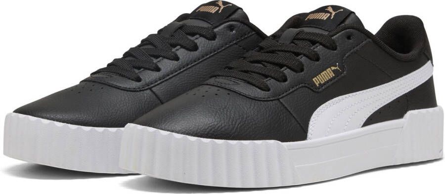 PUMA Carina 3.0 Dames Sneakers Black- White- Gold