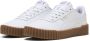 PUMA Carina 3.0 Dames Sneakers White- Gold-Gum - Thumbnail 1