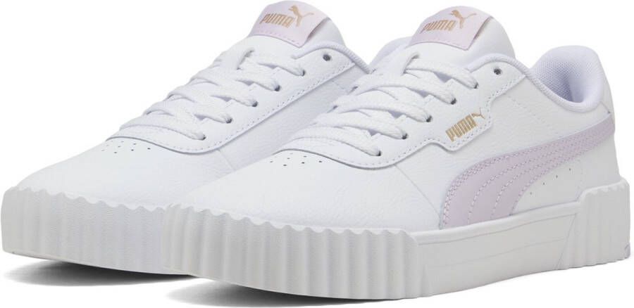 PUMA Carina 3.0 Dames Sneakers White-Lilac Frost- Gold