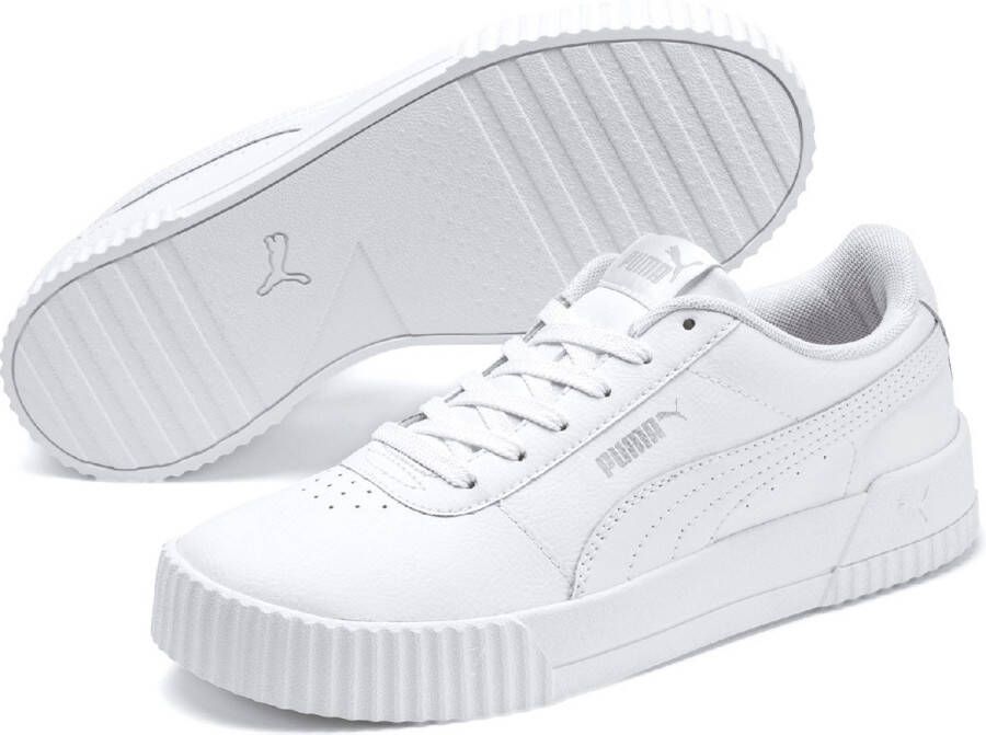 PUMA Carina L Dames Sneakers White- Silver