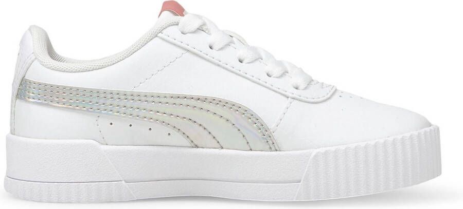 PUMA Carina Rainbow PS Meisjes Sneakers White- Silver