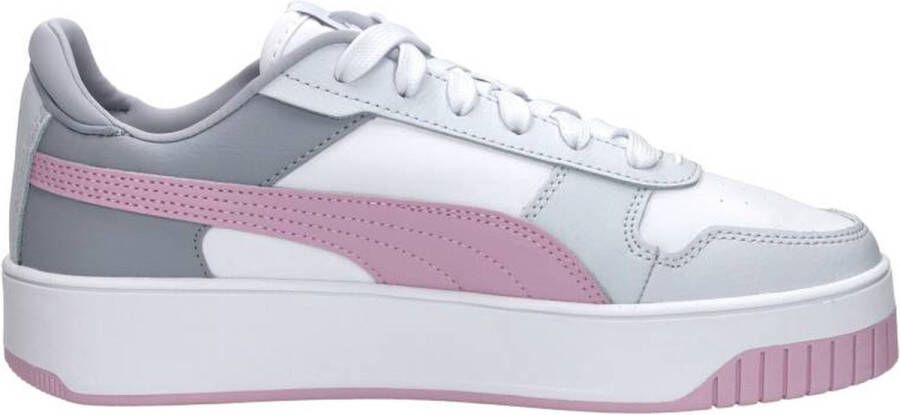 PUMA Carina Street Dames Sneakers White-Grape Mist- Silver