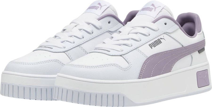 PUMA Carina Street Dames Sneakers White-Pale Plum-Silver Mist