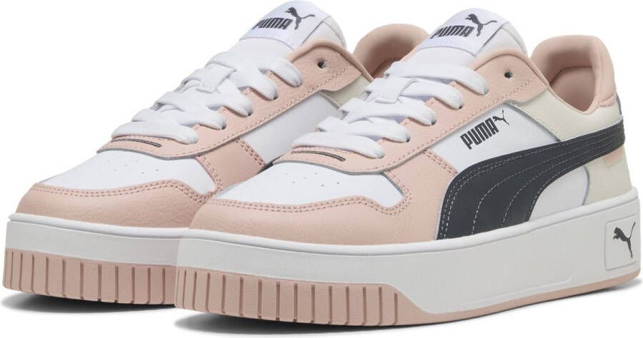 PUMA Carina Street Dames Sneakers White-Strong Gray-Rose Quartz