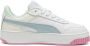 PUMA Carina Street Dames Sneakers White-Turquoise Surf- Silver - Thumbnail 2