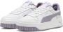 PUMA Carina Street Jr Meisjes Sneakers White-Pale Plum- Silver - Thumbnail 1