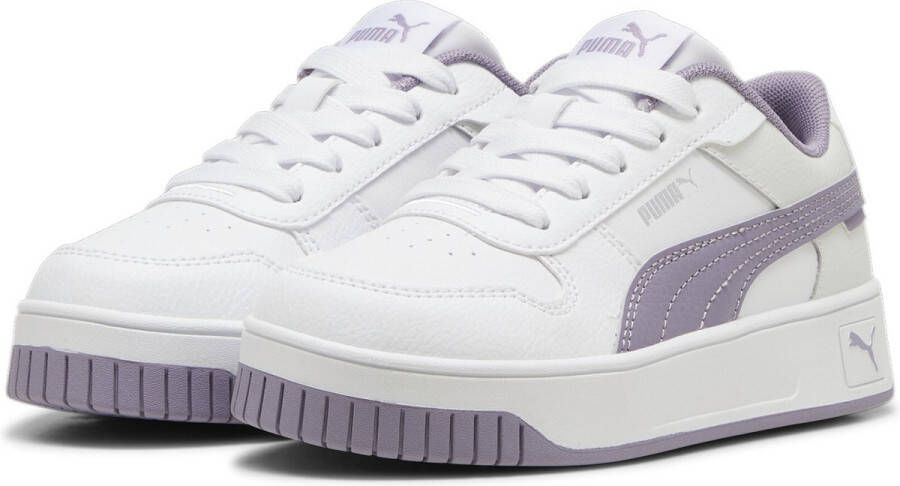 PUMA Carina Street PS Meisjes Sneakers White-Pale Plum- Silver