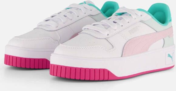 PUMA Carina Street Sneakers wit Leer Dames