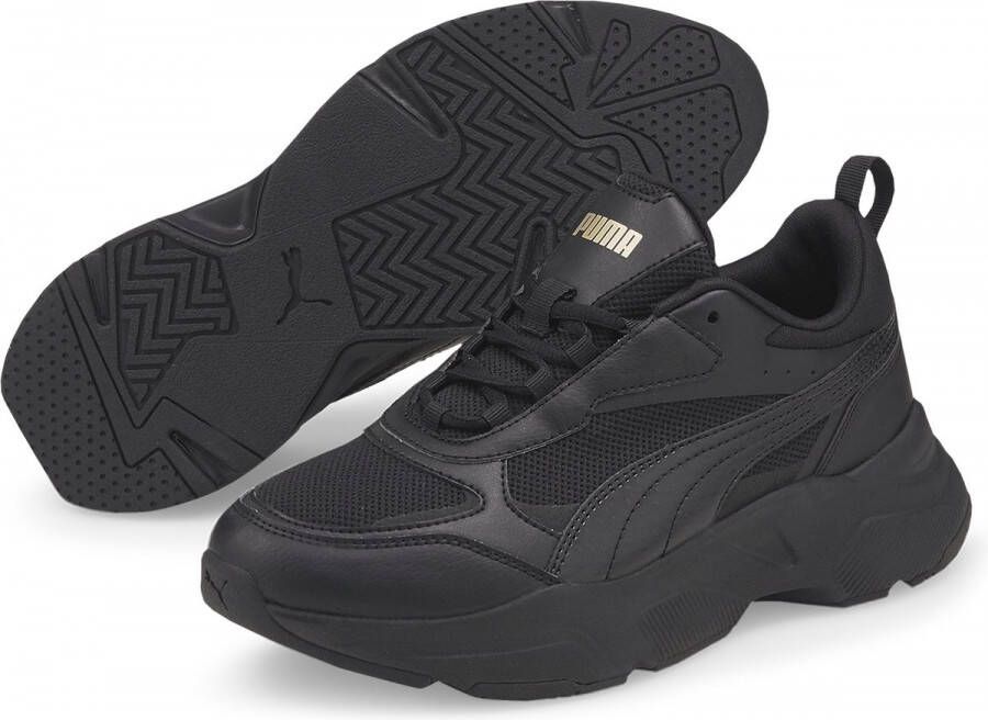 PUMA Cassia Dames Sneakers Black Gold