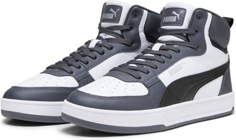 PUMA Caven 2.0 Mid Unisex Sneakers White- Black-Strong Gray- Silver