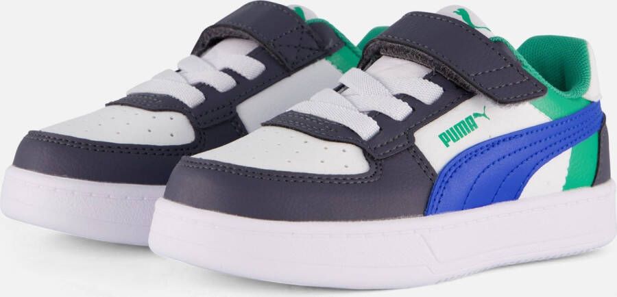 Puma Caven 2.0 Block sneakers wit kobaltblauw grijs Jongens Meisjes Imitatieleer 32 - Foto 2