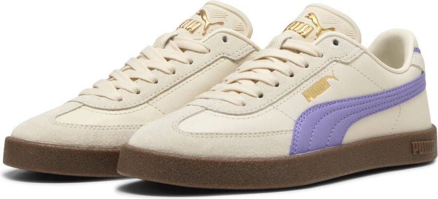 PUMA Club II Era Jr Unisex Sneakers Lavender Alert-Alpine Snow- Gold