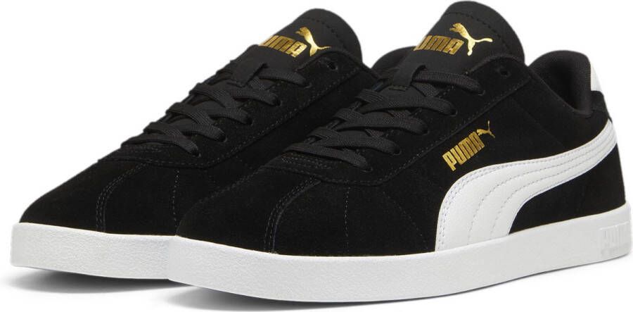 PUMA Club II Unisex Sneakers Black- White- Gold