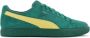 PUMA Clyde Super Heren Sneakers Schoenen Leer Groen 386349 - Thumbnail 1