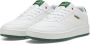 Puma Klassieke Court Sneaker met Groene en Gouden Accenten White Heren - Thumbnail 2