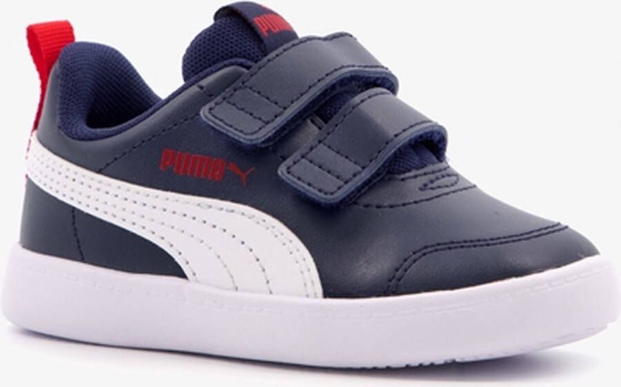 Puma Courtflex Kinderen Marine-Witte Sneakers Blue Heren