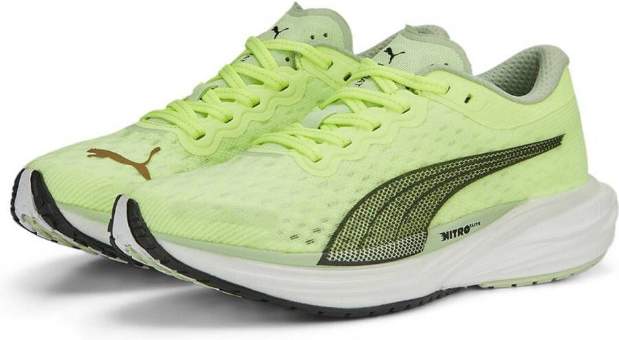 PUMA Deviate Nitro 2 Run Hardloopschoenen Geel Vrouw