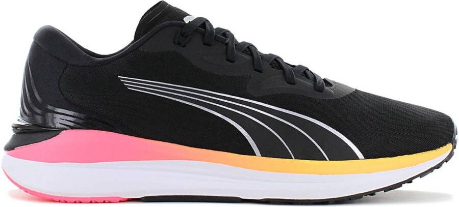 PUMA Electrify Nitro 2 Hardloopschoenen Black Metallic Silver Sunset Glow Heren