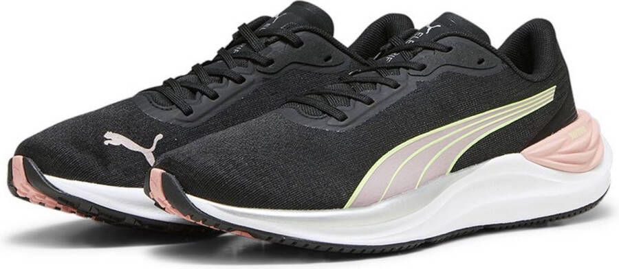 Puma electrify nitro 3 hardloopschoenen zwart roze dames