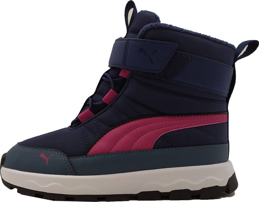 PUMA Evolve Boot AC+PS Unisex Kids Sneaker gevoerd blauw