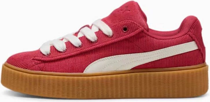 PUMA Fenty Rihanna Creeper Phatty Corduroy Club Red Warm White Sneakers Unisex