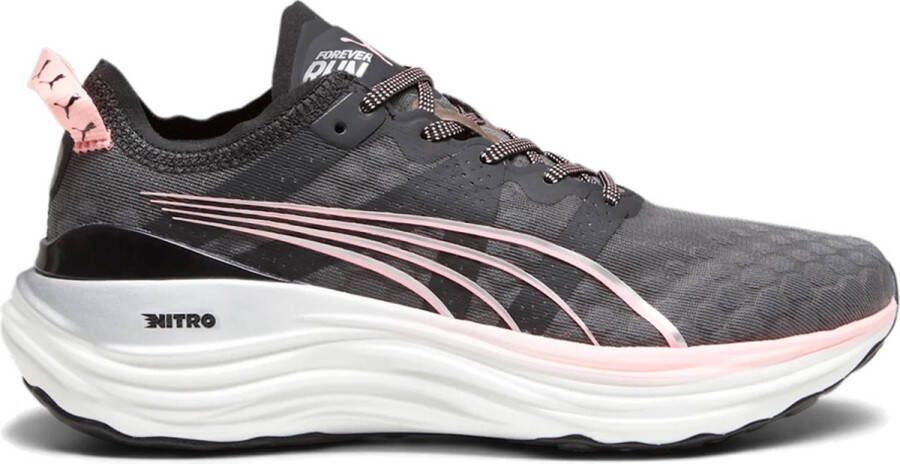 Puma forever nitro hardloopschoenen zwart roze dames